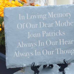 slate grave stone memorial plaques - Christmas - Memorial - Memorial Garden - Outdoors - Decor