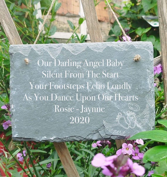 Memorial Miscarriage Personalised Tree Hanging Sign Grave