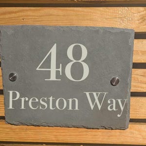 Rustic slate door sign | Farm House Sign | Cottage | Christmas | Christmas | personalised | Made to order | Handmade | Gifts | Birthday
