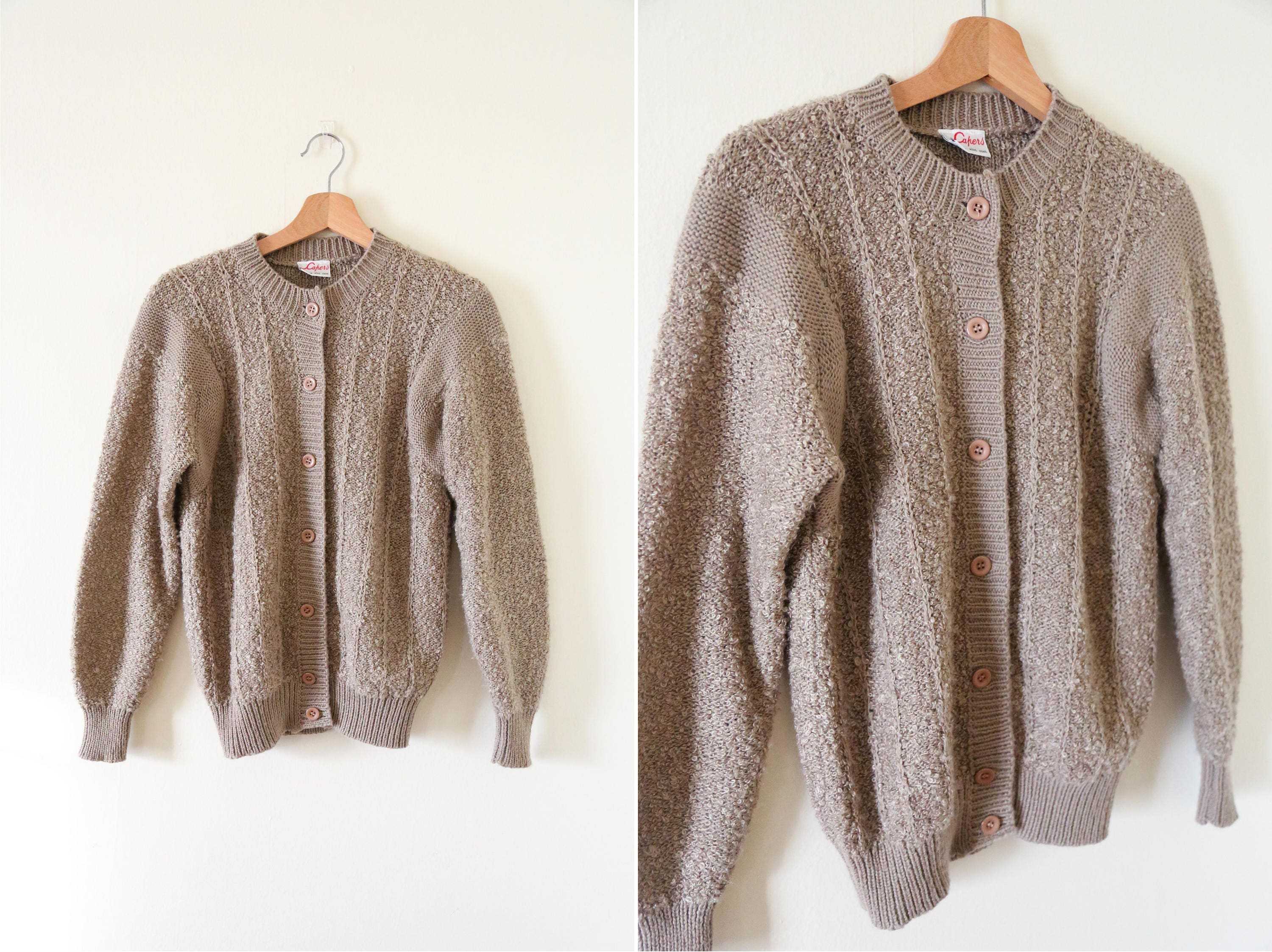 light brown long cardigan