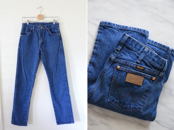 wrangler dark wash jeans