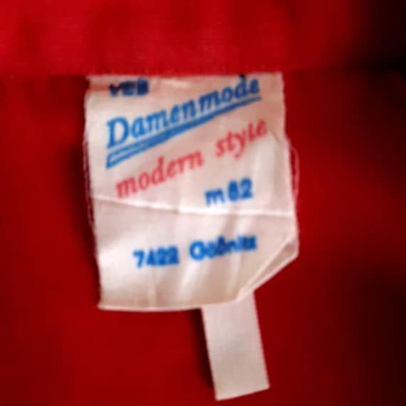 DAMENMODE | 1960s Red Mod Mini Shirt Dress, Dagge… - image 9