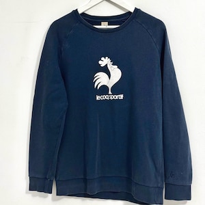 Vintage Le Coq Sportif Big Logo Spell Out Jumper 90s