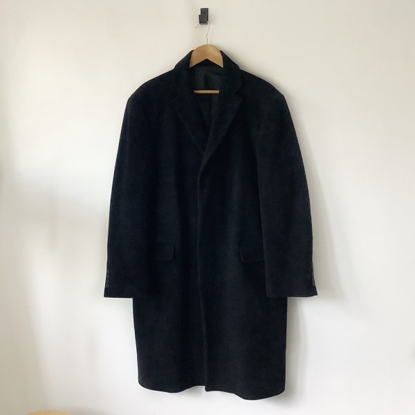 Tailleurs savoyards | manteau de voiture en laine noire vintage