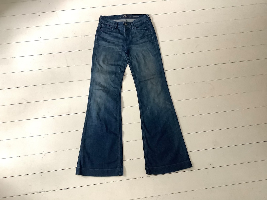 SEVEN for All Mankind 'ginger' Flare Blue Jeans, Y2K Canada