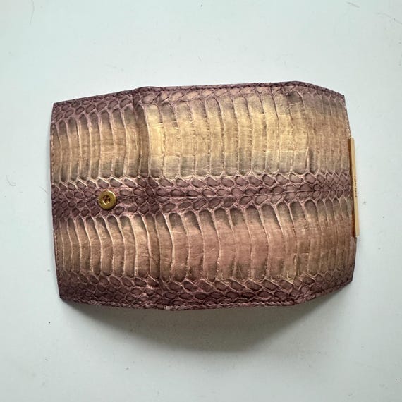 Y2K Miu Miu Snakeskin Key Ring Wallet - image 6