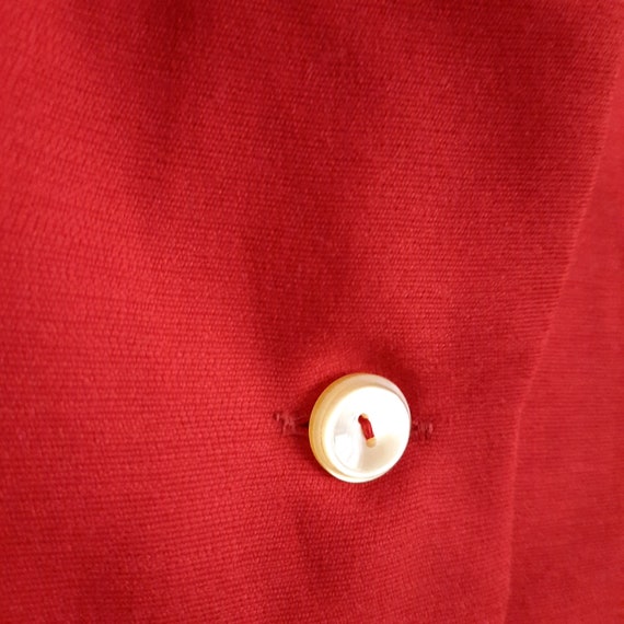 DAMENMODE | 1960s Red Mod Mini Shirt Dress, Dagge… - image 8