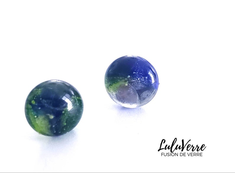 Handmade Glass Earrings Made in Quebec Jewelry Luluverre Creations Glass Jewelry