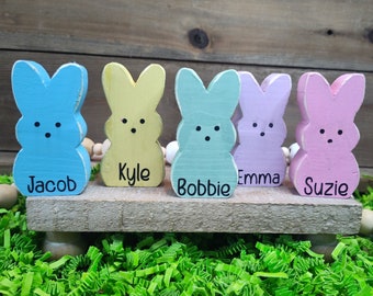 Wooden peeps, Spring Decor, Tiered Tray Decor, Chunky Wood peep, Easter decor, Shelf Sitter, Customizable gifts, Wood Easter decorations.