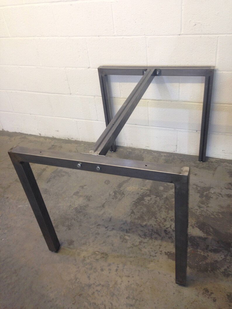 Upside Down U Shaped Table Legs With Center Bar Customisable Image 0