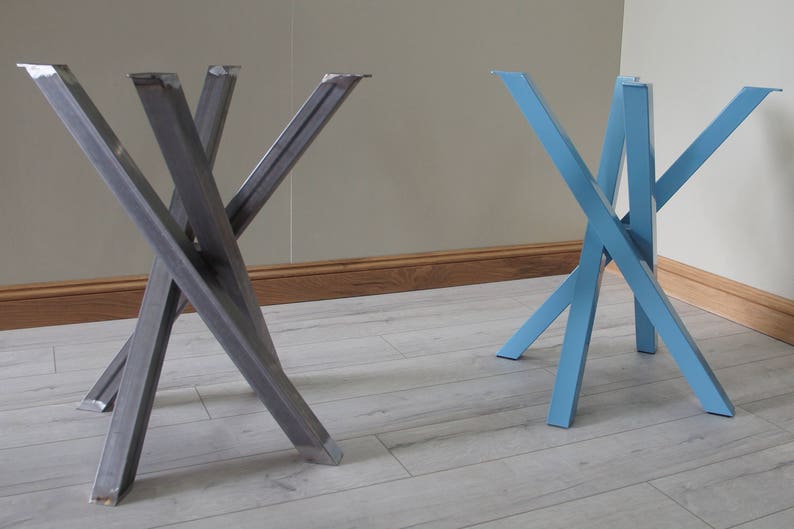Funky Metal Steel Table Legs For Round Square Shaped Dining By Stoaked