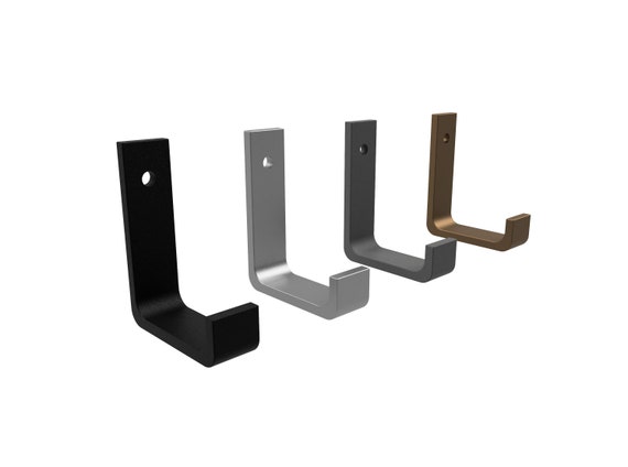 Single Metal Wall Hooks Made From Steel, Modern Industrial Farmhouse Hook,  Silver, Anthracite Grey, Black or Bronze -  Canada