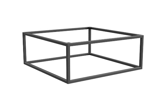 Cuboid Steel Coffee Side Table Frame Powder Coated Finish