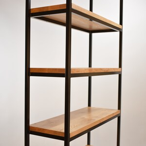 Steel and Oak Modern Industrial Shelving Unit, Storage Shelves by ...