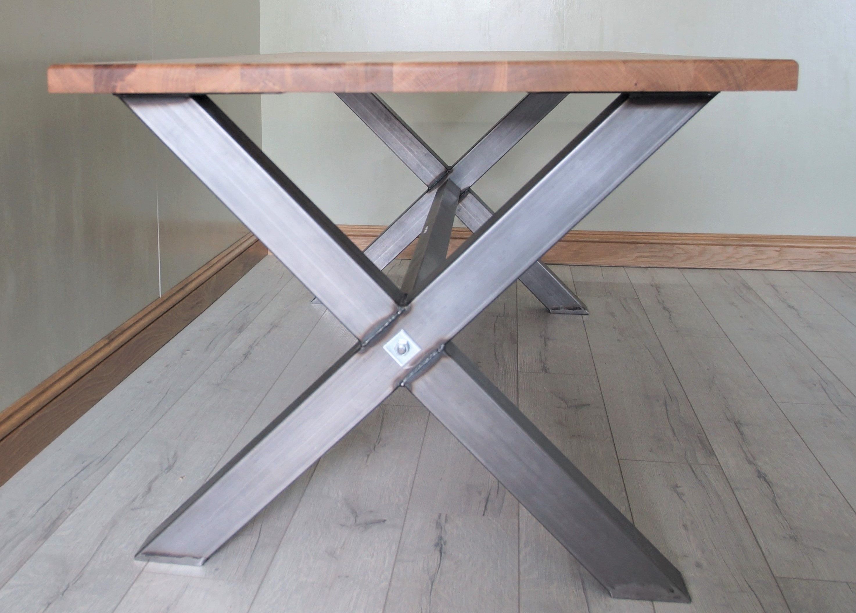 X shaped table bench legs with center bar modern industrial with powder coated finish by STOAKED Customisable Etsy Italia