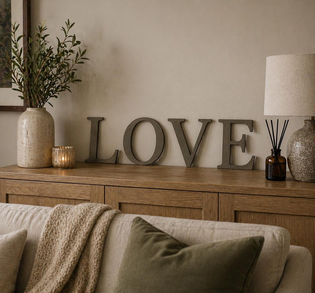 Metal Bronze Alphabet Letters, Personalised Vintage Sign for Home ...