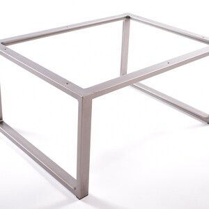 Open Cuboid Industrial Steel Coffee / Side Table Frame, Metal Powder ...