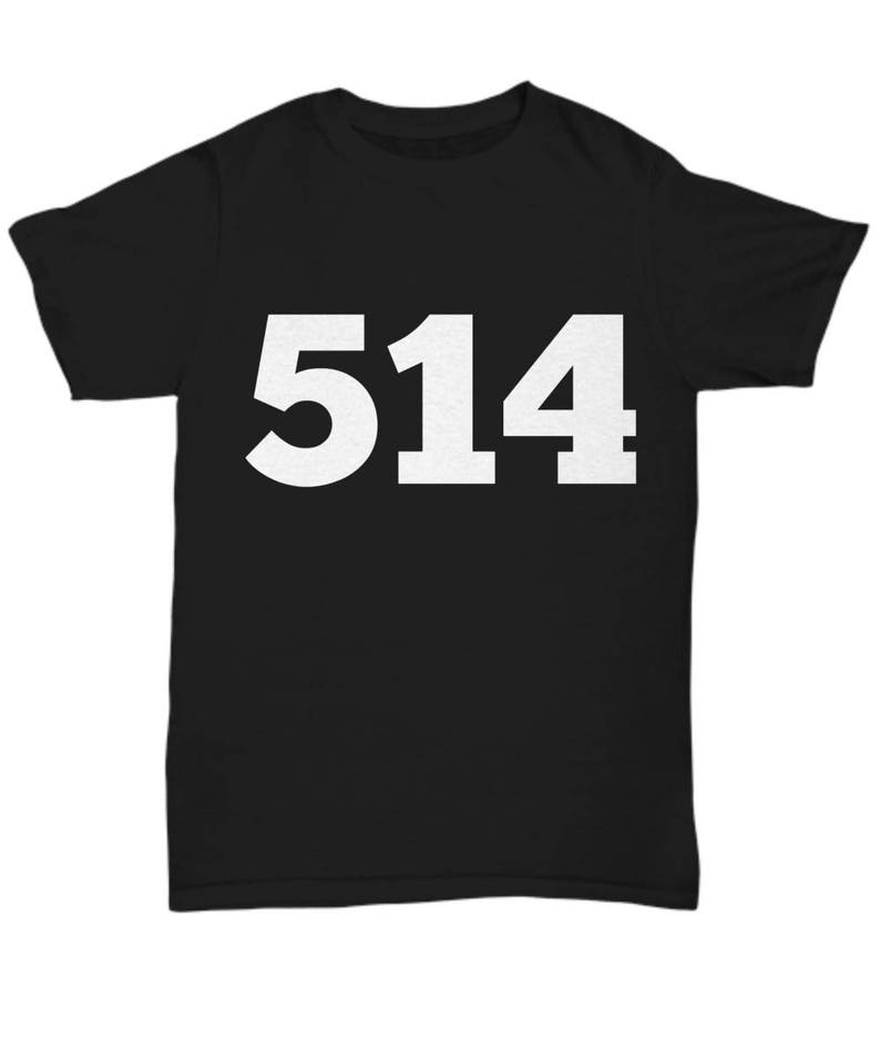 Montreal Shirt 514 Area Code Shirt Montreal TShirt Area | Etsy