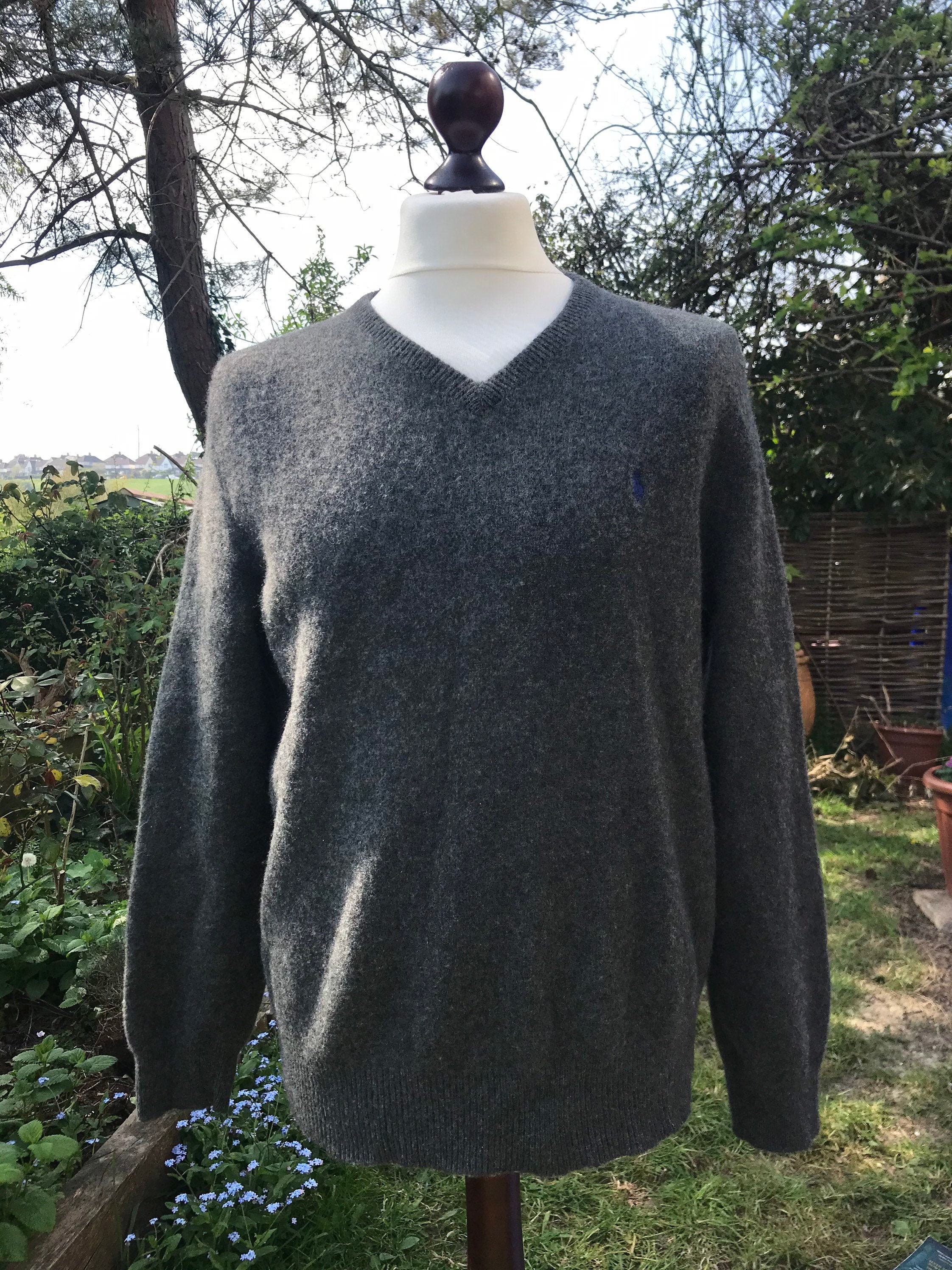 100% Lambs Wool Ralph Lauren Mens Navy 