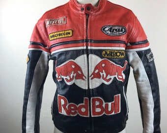 red bull leather jacket