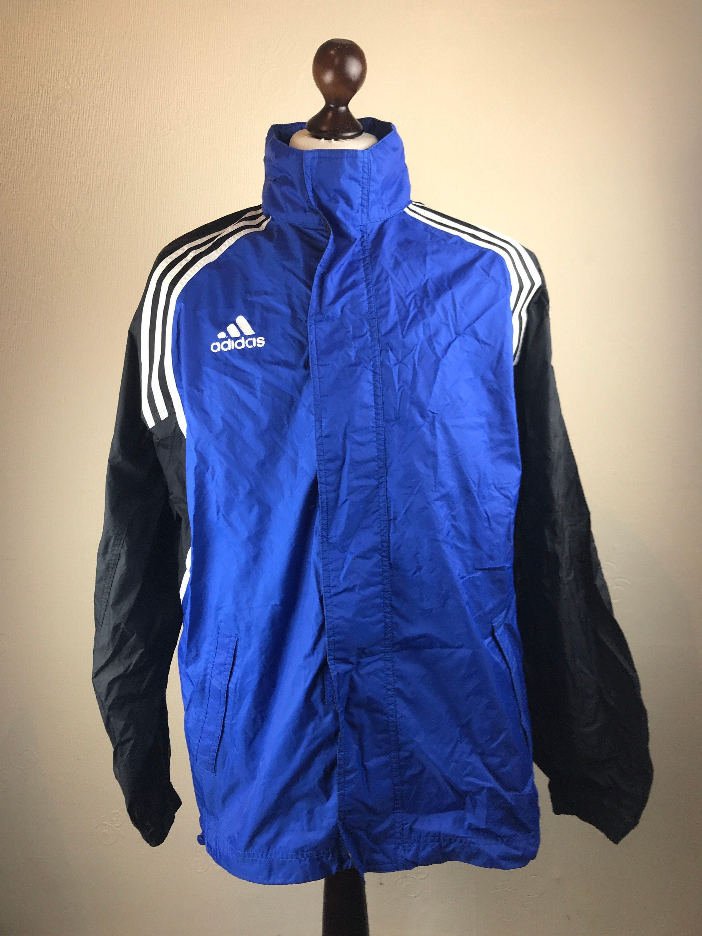 Adidas Rain Coat. Adidas Windbreaker. Mens Adidas Raincoat Etsy UK