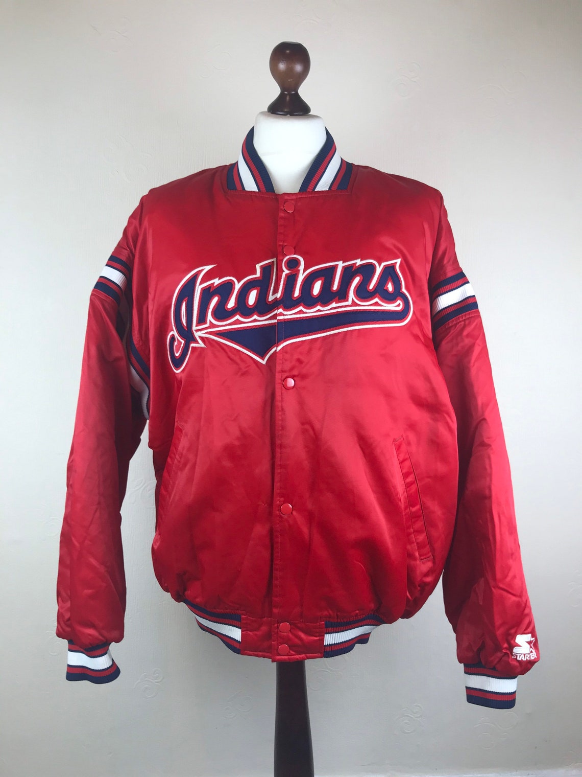 Vintage Starter Cleveland Indians Jacket | Etsy
