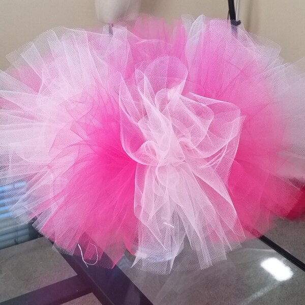 EXTRA FLUFFY Tutu Valentine's day light and dark pink combination 0 months to age 10 tutu skirt bottom for girls barbie colors