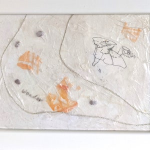 Wonder: A Monarch Butterfly-Word Collage