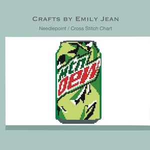 Mtn Dew Nadelspitze / Kreuzstich Stickmuster Sticknadel