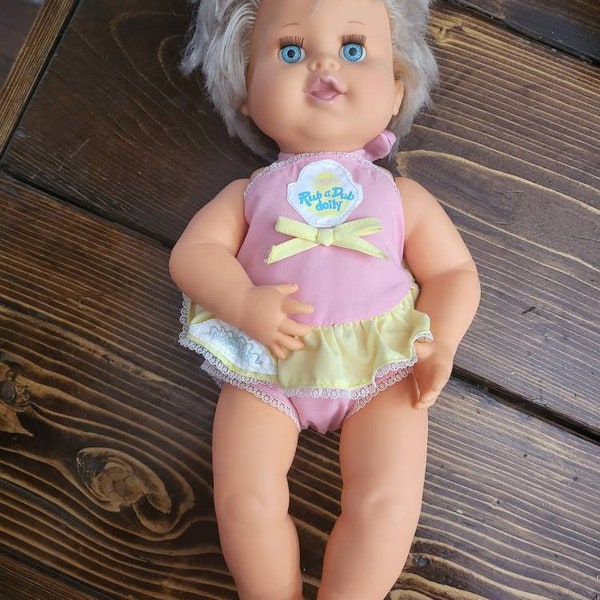 Vntage Paper Dolls Rub-a-dub Dolly 1977 Prntable PDF nstant Dgtal