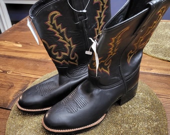 Mens Leather Western Boots Eddie Bauer Etsy