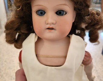 Armand Marseille bisque stuffed 370 15" Antique doll