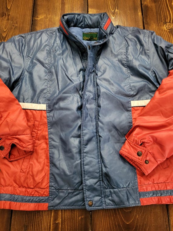 Quail Run Vintage 80s Mens SZ L Down Winter Coat