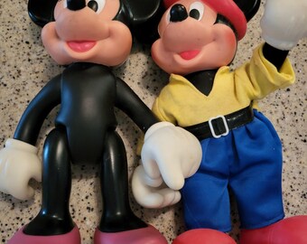 Arco Vintage Vinyl Disney-figuurtjes Mickey en Minnie Mouse