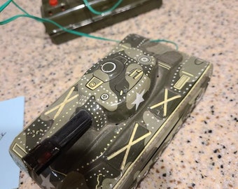 1960s Marx Japan Tin Litho Battery Operated Tank