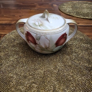 Sucrier ancien en porcelaine RS Germany de Reinhold Schlegelmilch