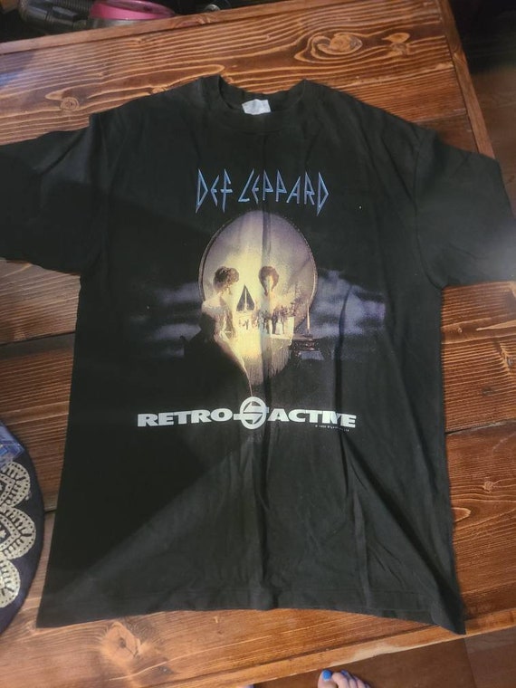 Def Leppard 1993 SZ L Retro Active Tshirt Vintage