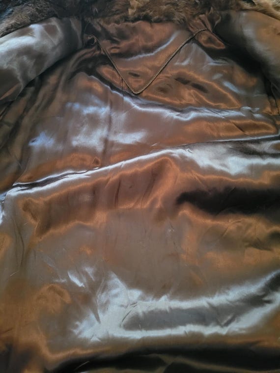 Antique Womens Shin Length Fur Coat SZ M - image 8