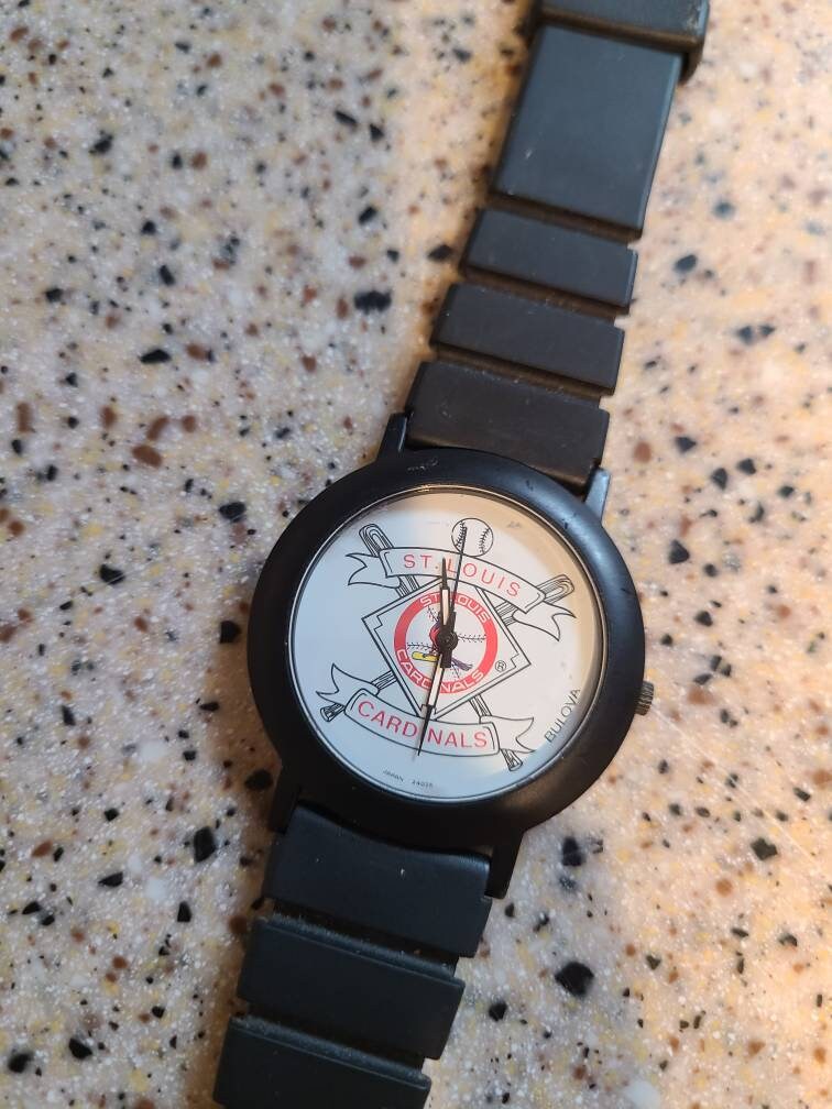 Vintage Bulova St Louis Cardinals Watch Bulova Vintage St. Louis Cardinals Watch - Etsy main image 3