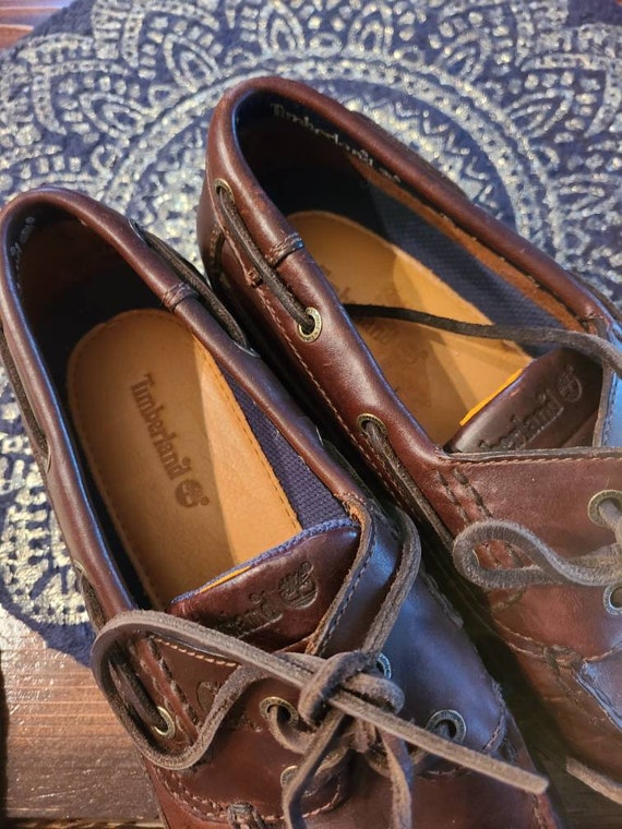 Timberland SZ 9.5 vintage Leather Loafers - image 2