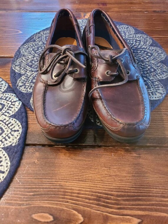 Timberland SZ 9.5 vintage Leather Loafers - image 3