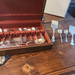 Silverplate Vintage Flatware Set With Box