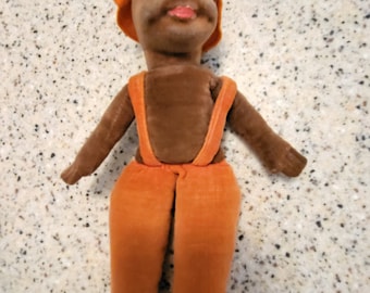 Norah Wellings 8" Vintage cloth velvet doll