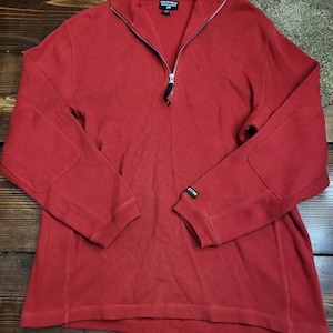Ralph Lauren Polo SZ L Vintage 1/4 Zip Mens Pullover