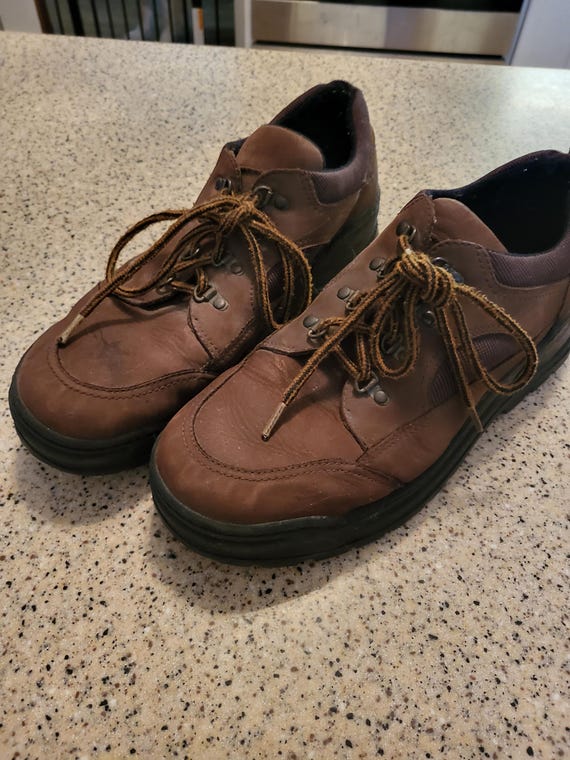 Eddie Bauer SZ 12 Vintage Leather Mens Boots Etsy Canada