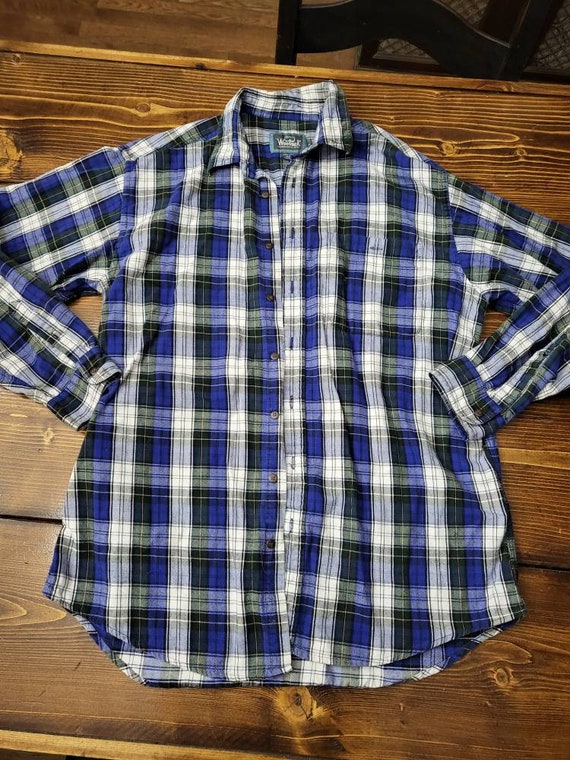 Woolrich SZ L vintage men's Flannel Shirt