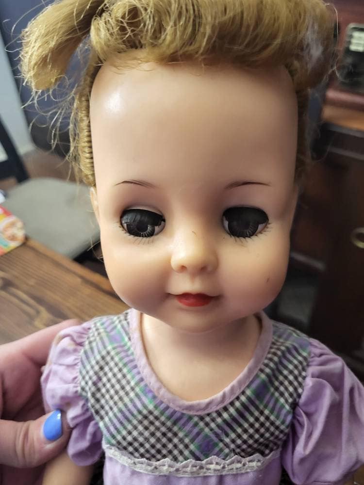 Small Vintage Soft Plastic/rubber Kleeware Sitting Baby Doll 1950s -   Hong Kong