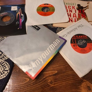 Vintage Rock 45 Rpm Vinyl Bundle (5)
