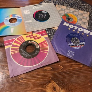 Vintage Rock 45 Rpm Vinyl Bundle (5)