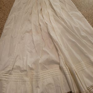 Antique Edwardian Crochet Long Womens Skirt
